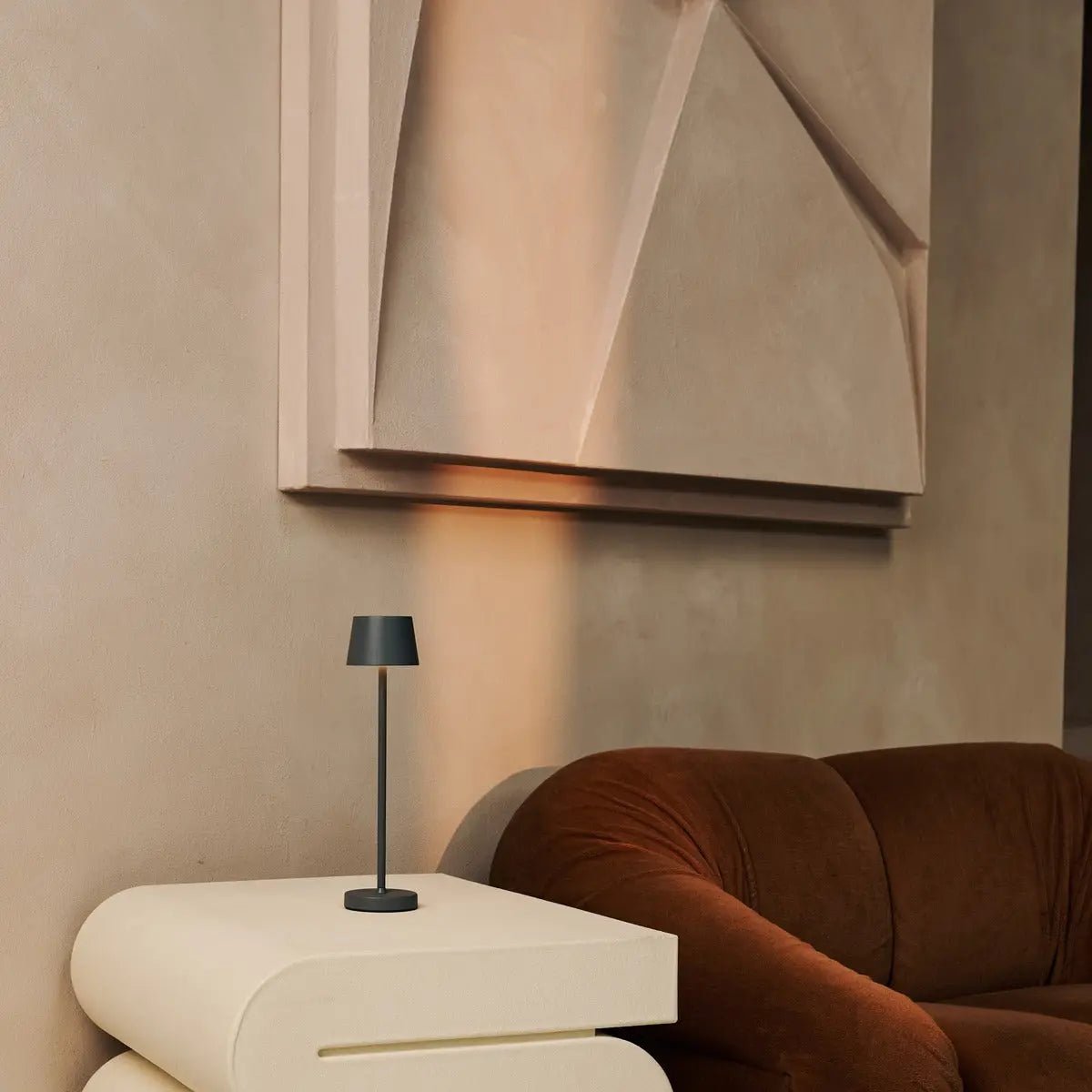 Table Lamp Vondel Mini Stone Gray