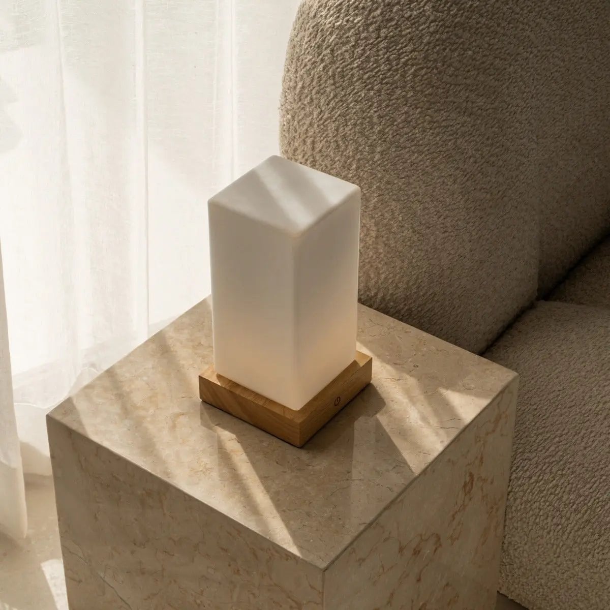 Table Lamp Zayn Light Brown Wooden