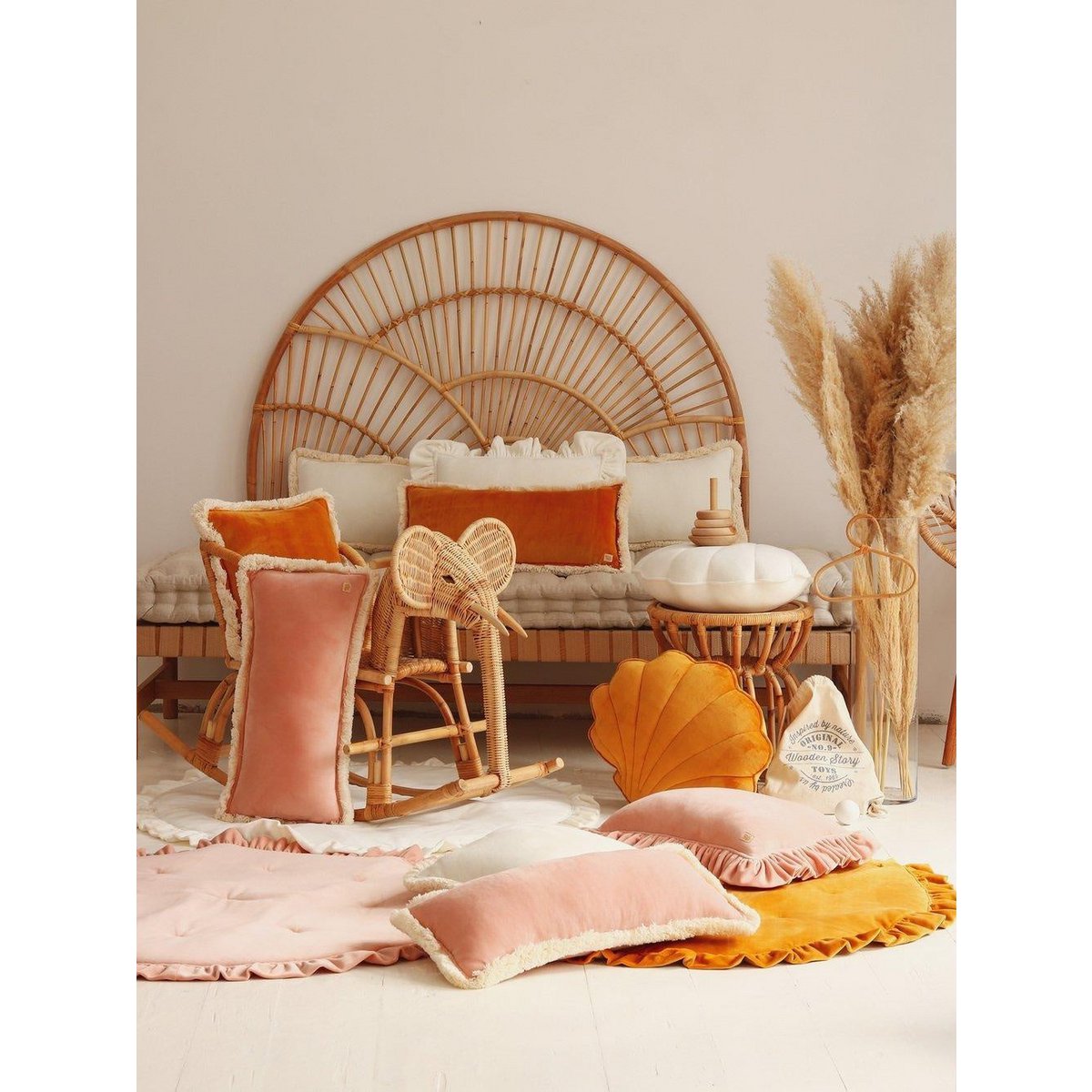 Spilvens Shell Velvet Mustard