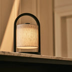 Table Lamp Rivel Black & Gray Wooden