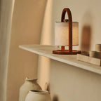 Table Lamp River Chestnut Brown Wooden