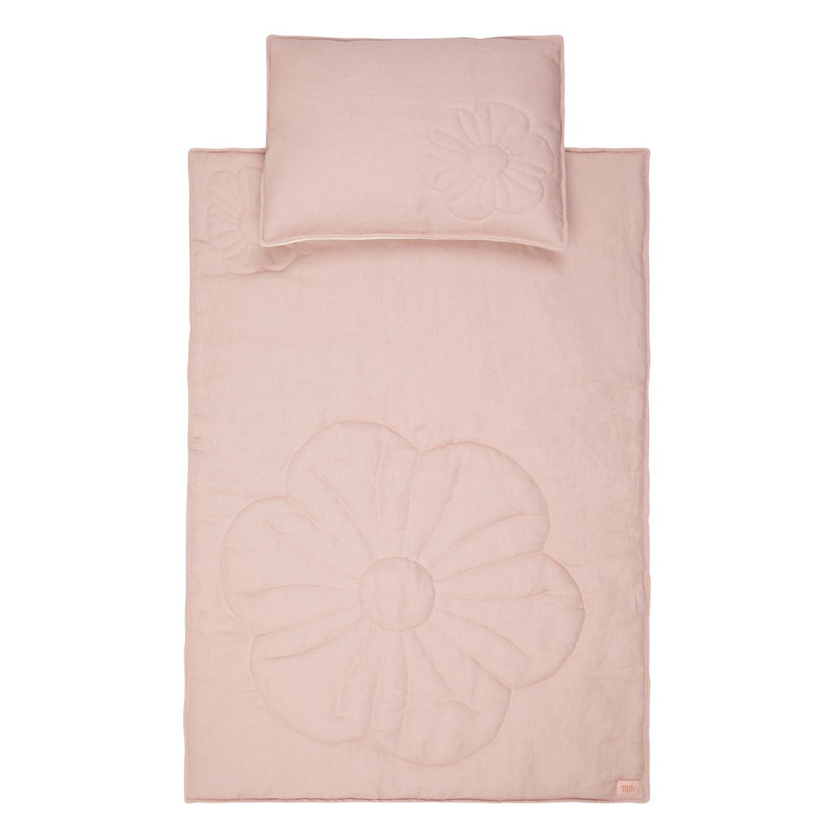 Segas Un Spilvena Komplekts Bloom Powder Pink Zīdaiņiem