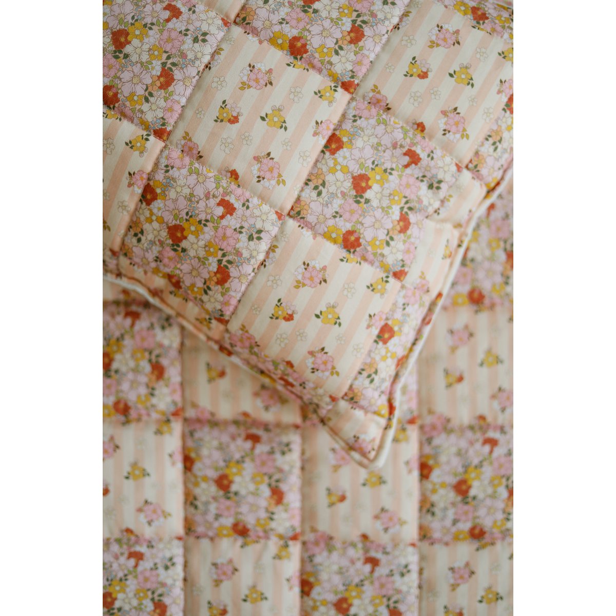Spring Garden Blanket And Pillow Set For Infants