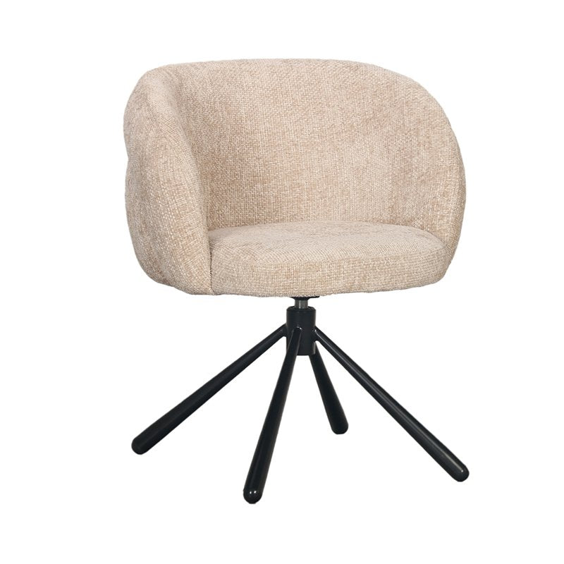 Pebble Latte Swivel Chair