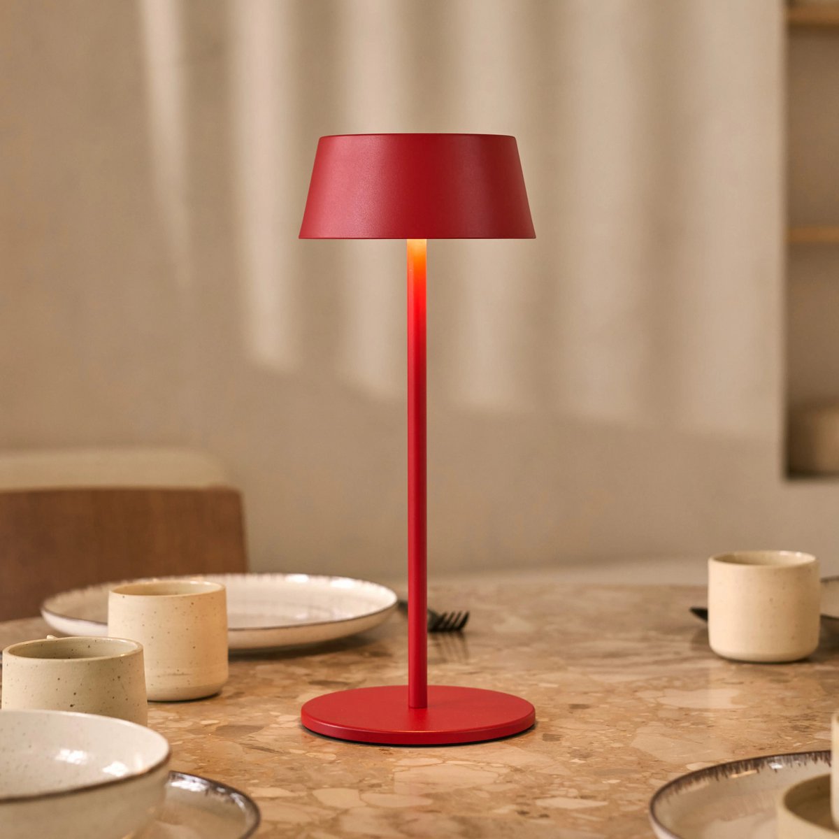 Table Lamp Hugo Berry Red