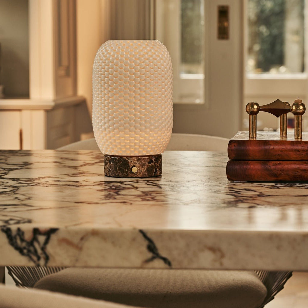 Galda Lampa Aurora Dark Brown