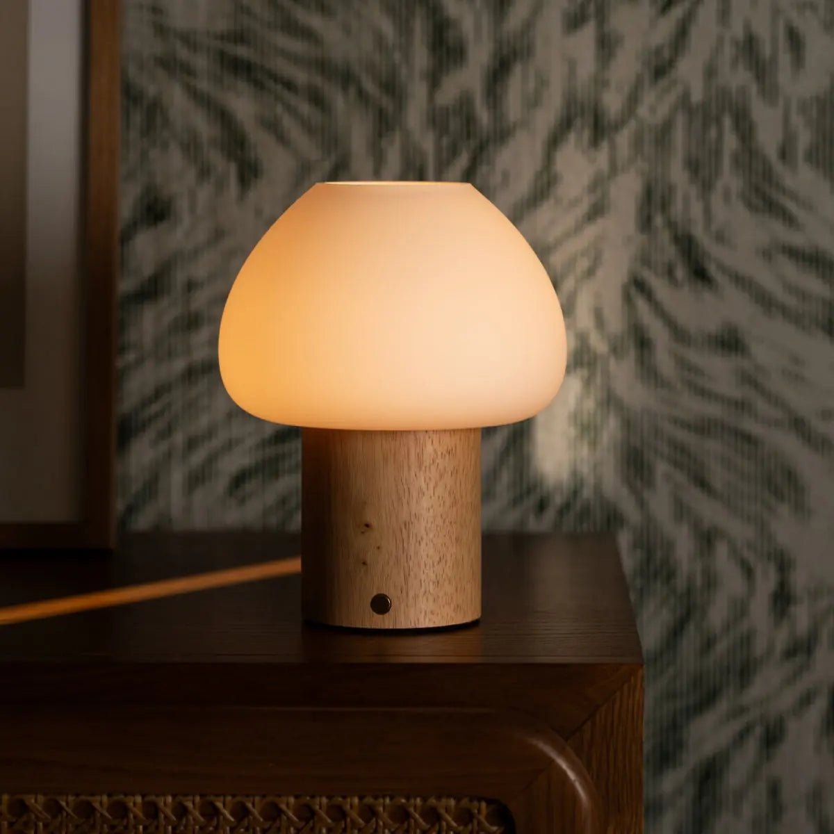 Table Lamp Fynn Light Brown Wooden