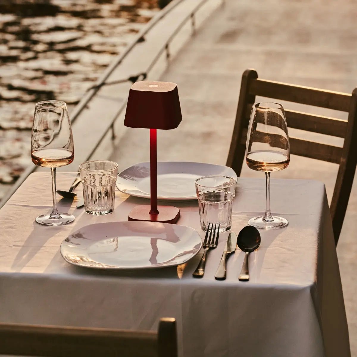 Table Lamp Ava Berry Red