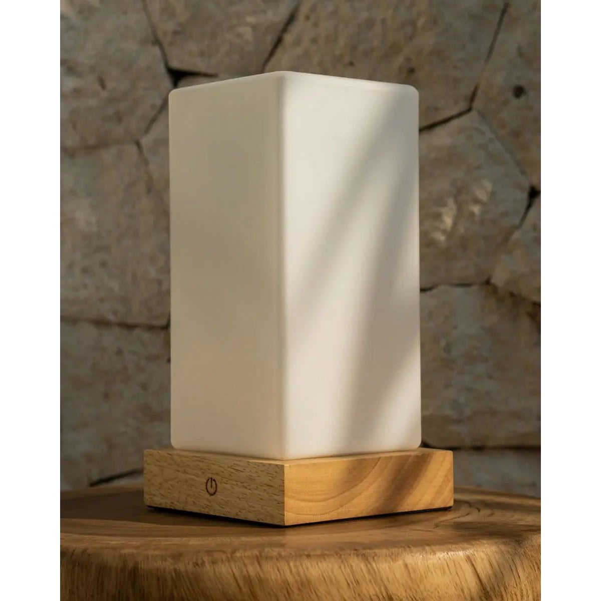 Table Lamp Zayn Light Brown Wooden