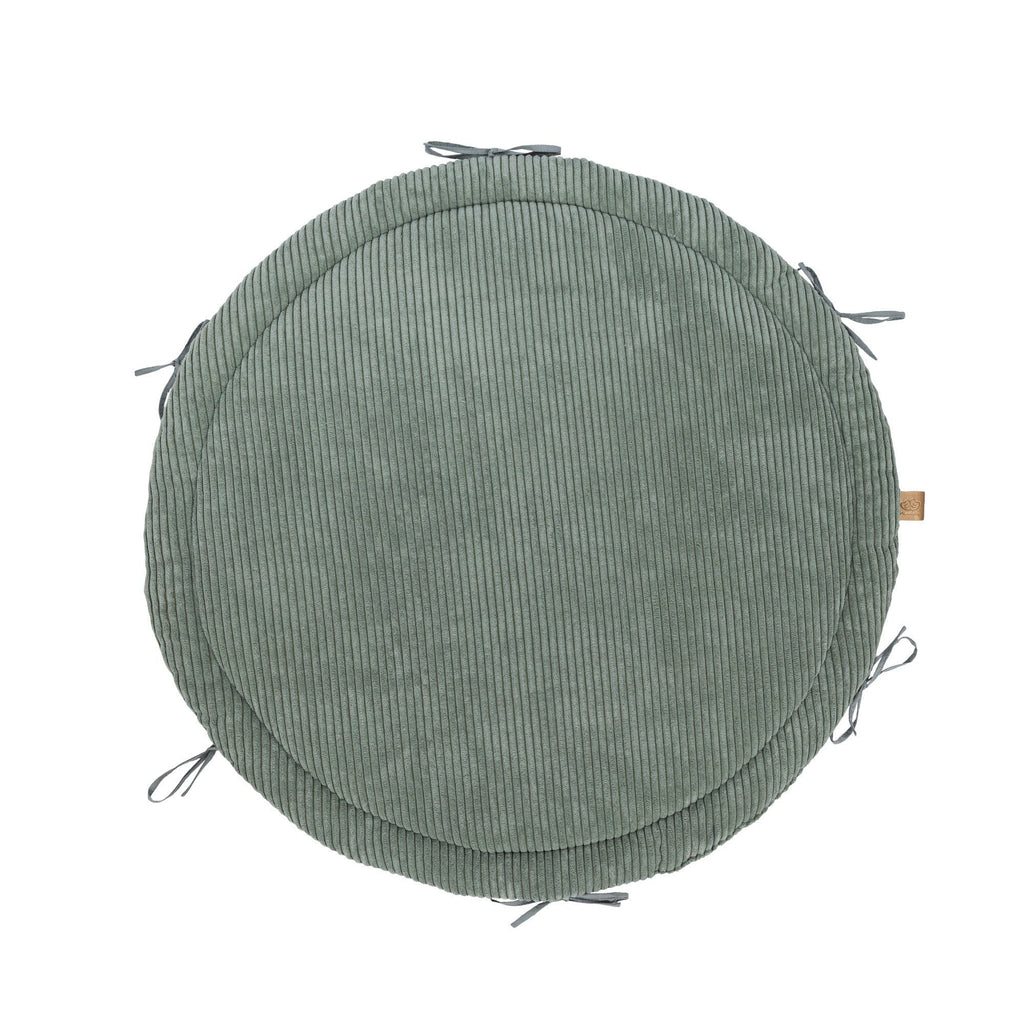 Baby Nest & Play Mat With Crib Bumper Braid - Olive Green