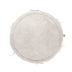 Baby Nest & Play Mat With Crib Bumper Braid - Vanilla