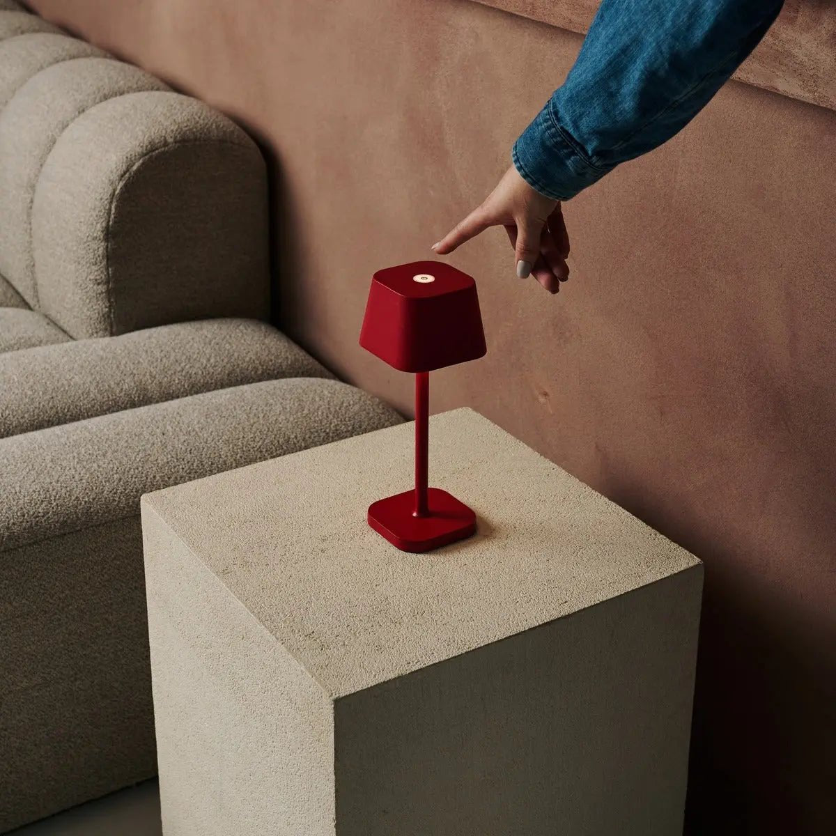 Table Lamp Ava Berry Red