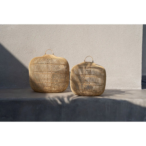 Lampshade Batu Bolong Natural - M