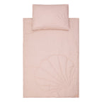 Blanket And Pillow Set Shell Powder Pink For Infants