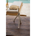 Candleholder Triple Twig White