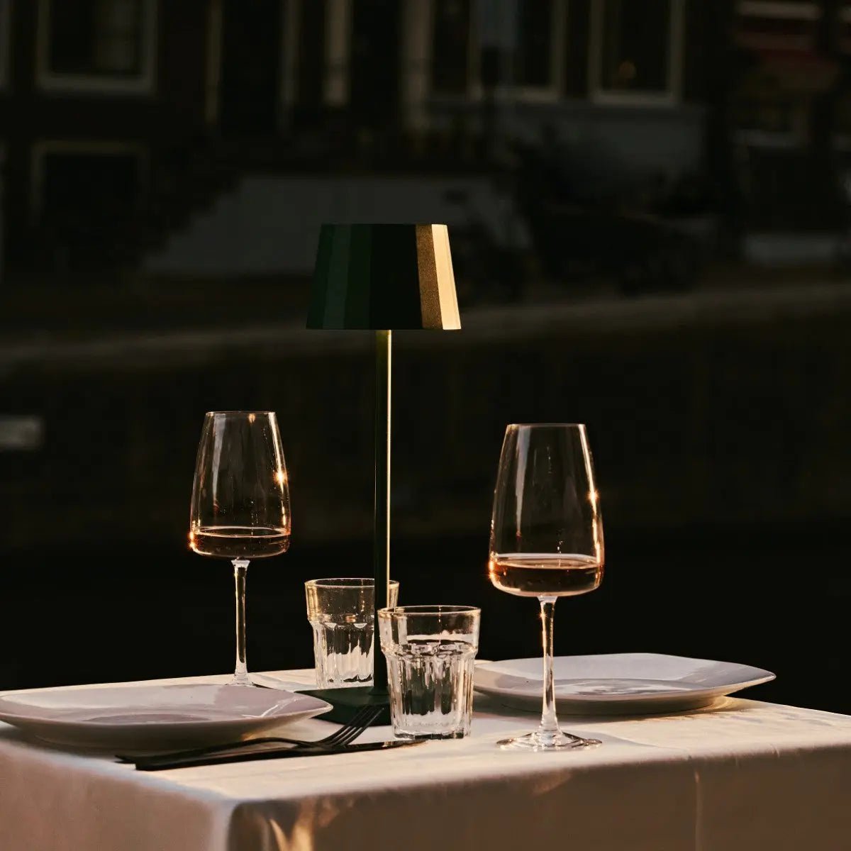 Table Lamp William Pine Green