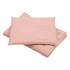 Bloom Light Pink Blanket And Pillow Set For Infants