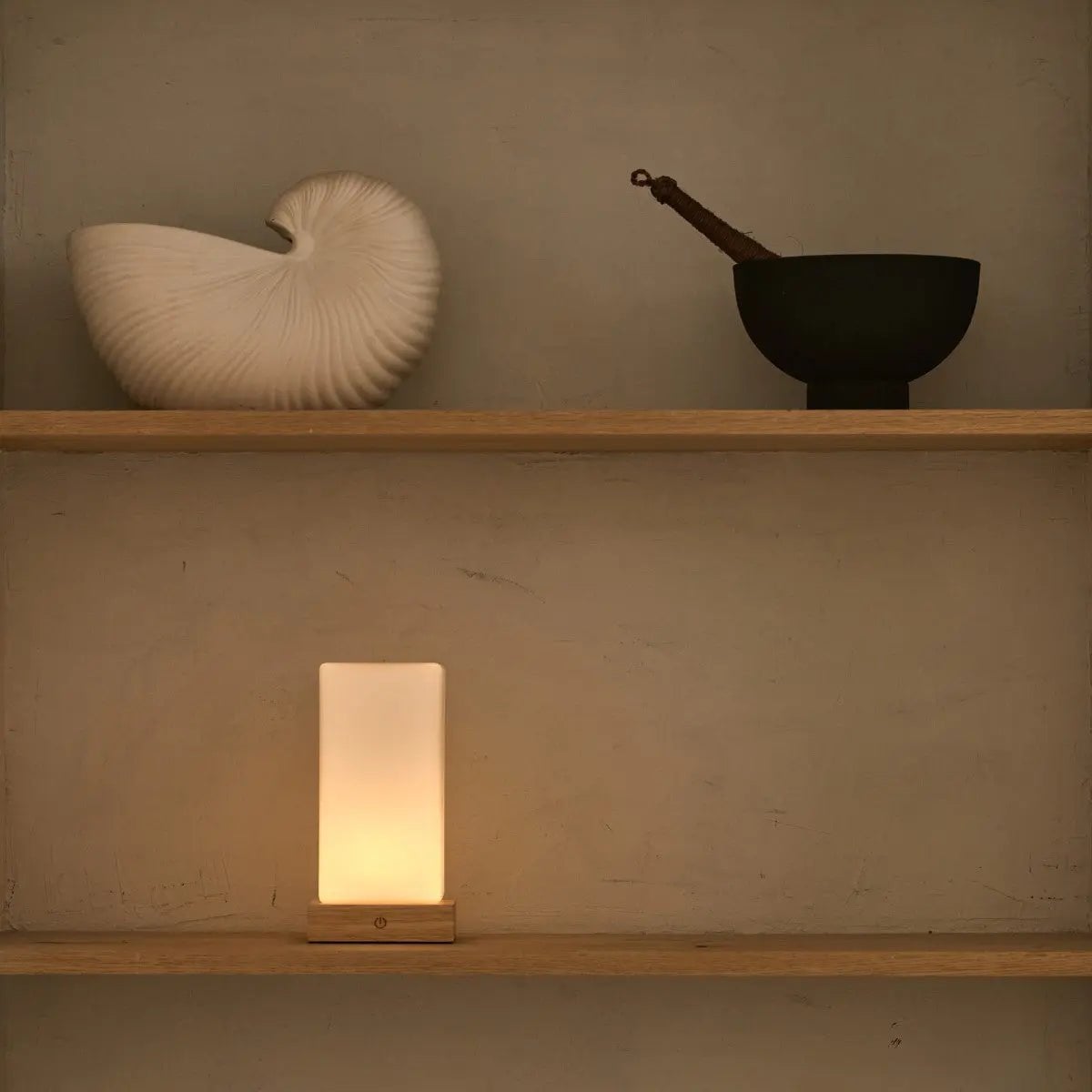 Table Lamp Zayn Light Brown Wooden