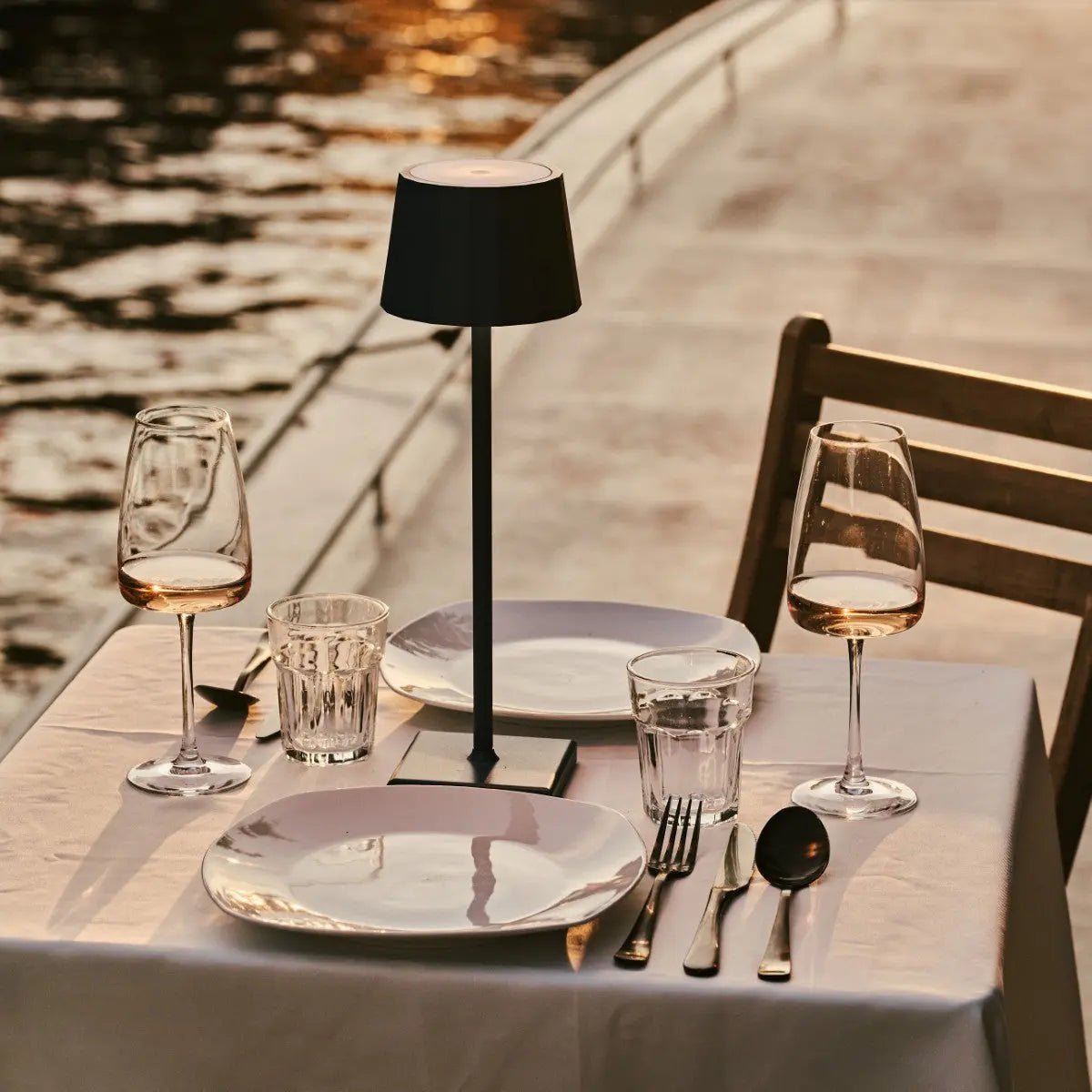 Table Lamp William Pine Green