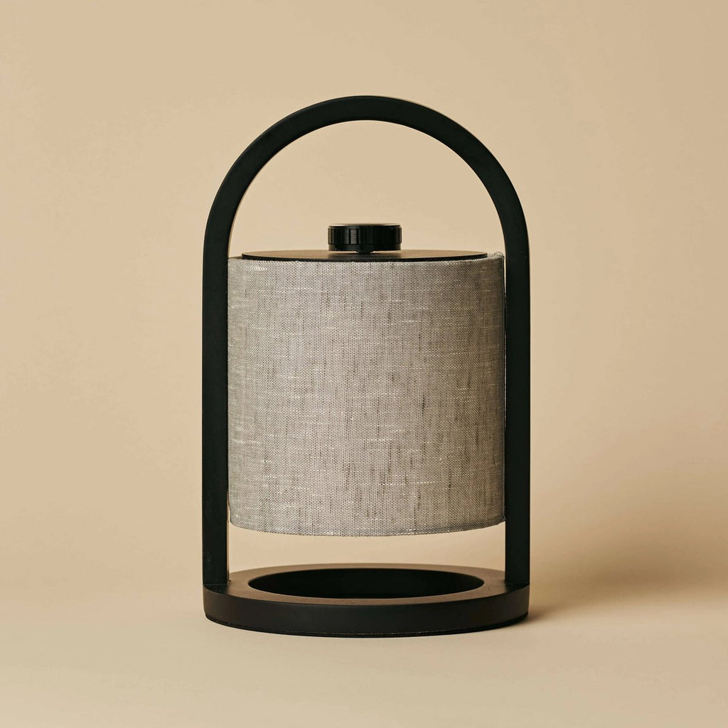 Table Lamp Rivel Black & Gray Wooden