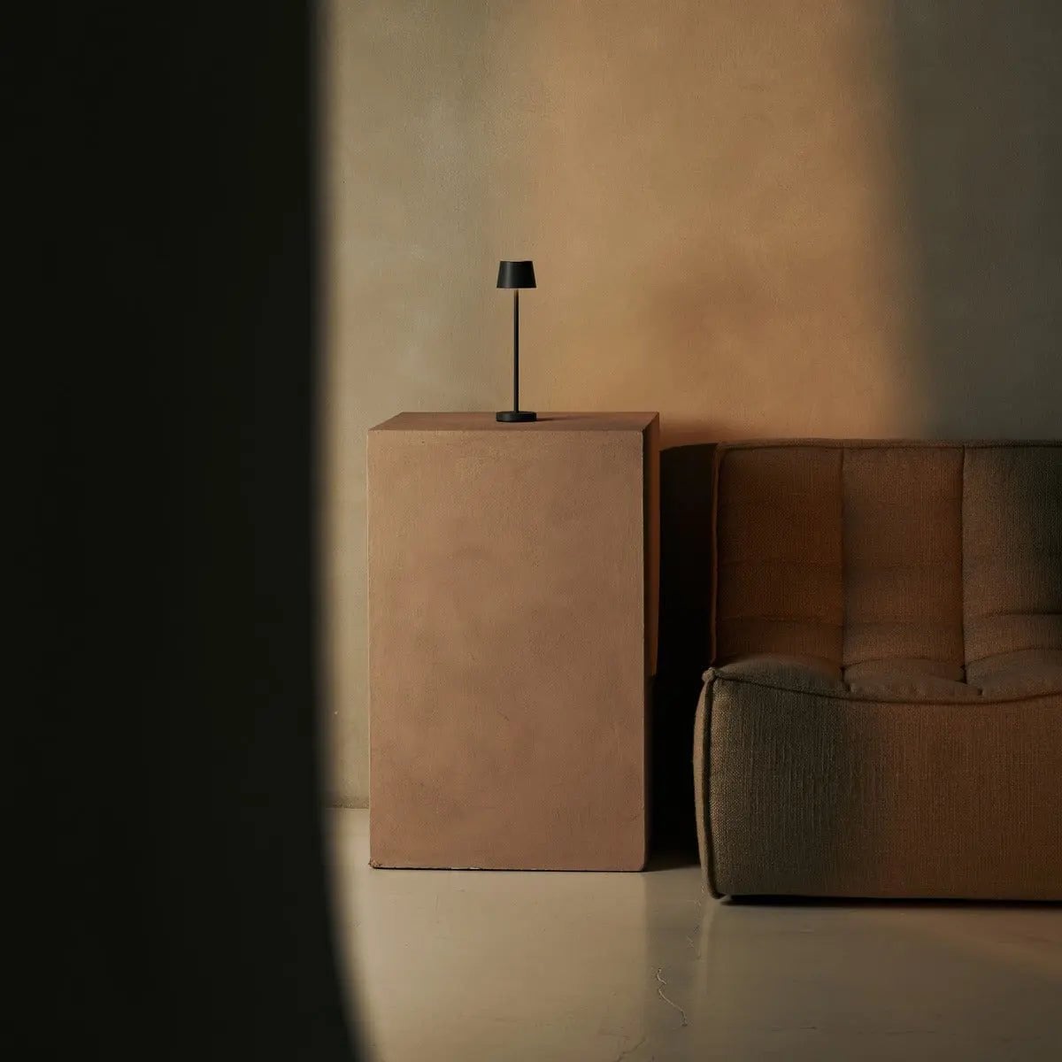 Table Lamp Vondel Mini Stone Gray