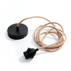 Ceiling Mounting Kit Black Natural - 1 Outlet