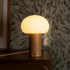 Table Lamp Sam Light Brown Wooden