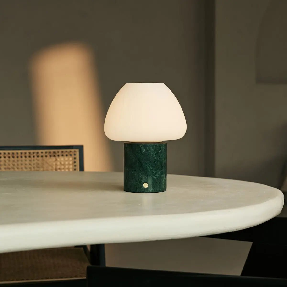 Table Lamp Ostade Green Verde Alpi Marble