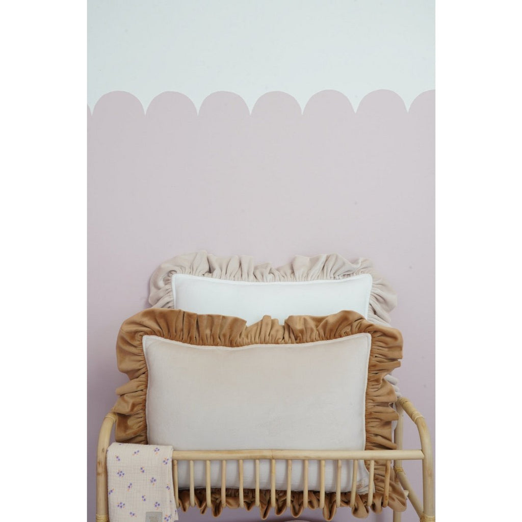 Aksominė kapučino pagalvė