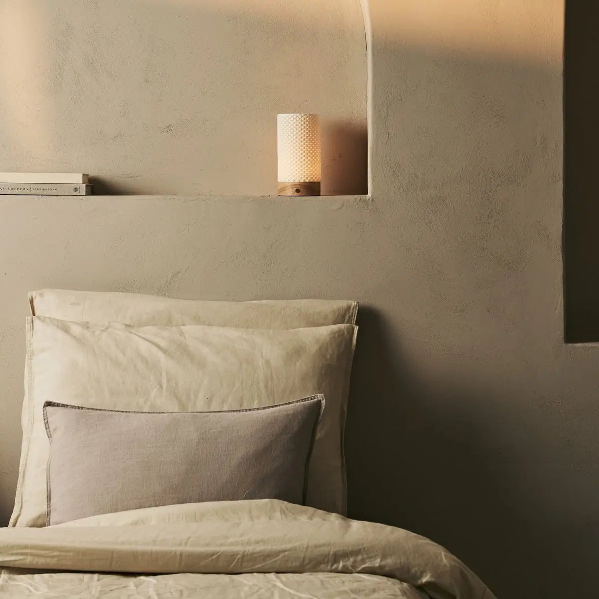 Table Lamp Luna Light Brown