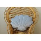 Spilvens Shell Velvet Blue Pearl