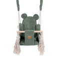 Indoor Baby Swing, Teddy - Olive Green
