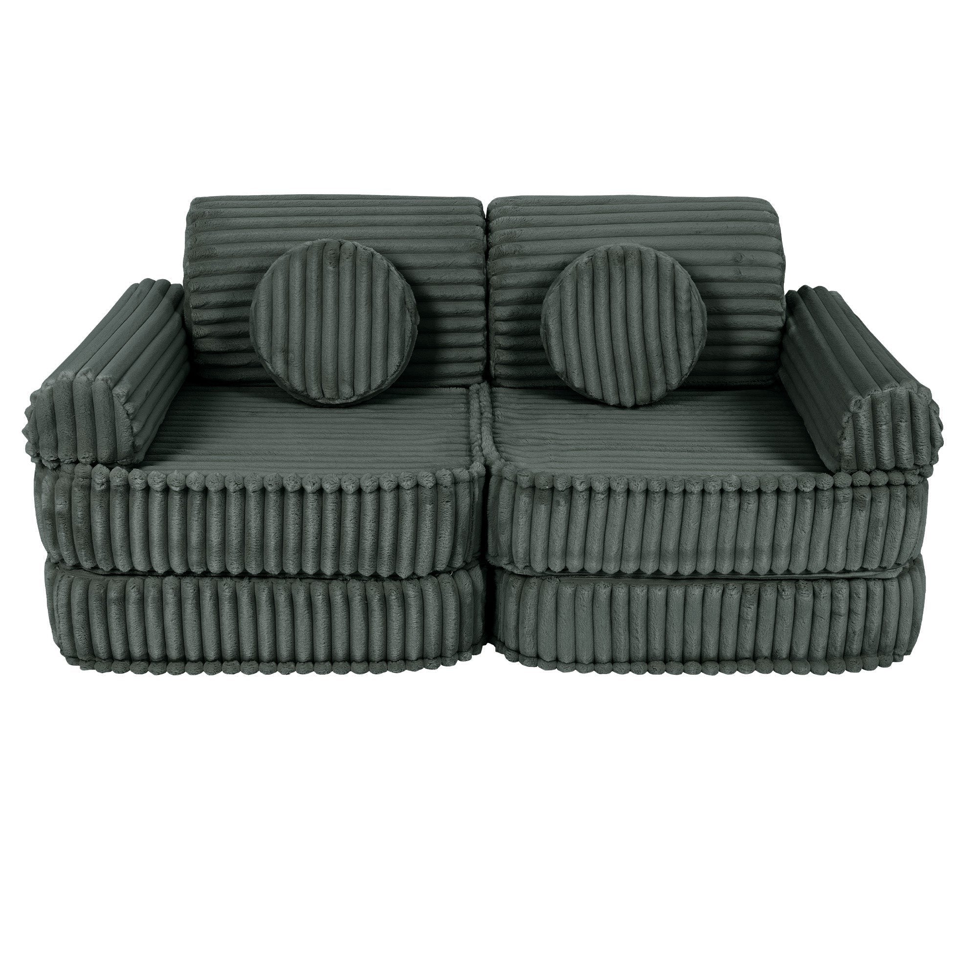 Medium Modular Sofa for Kids - Churros Forest Green