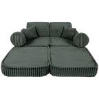 Medium Modular Sofa for Kids - Churros Forest Green