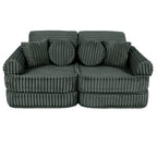 Medium Modular Sofa for Kids - Churros Forest Green
