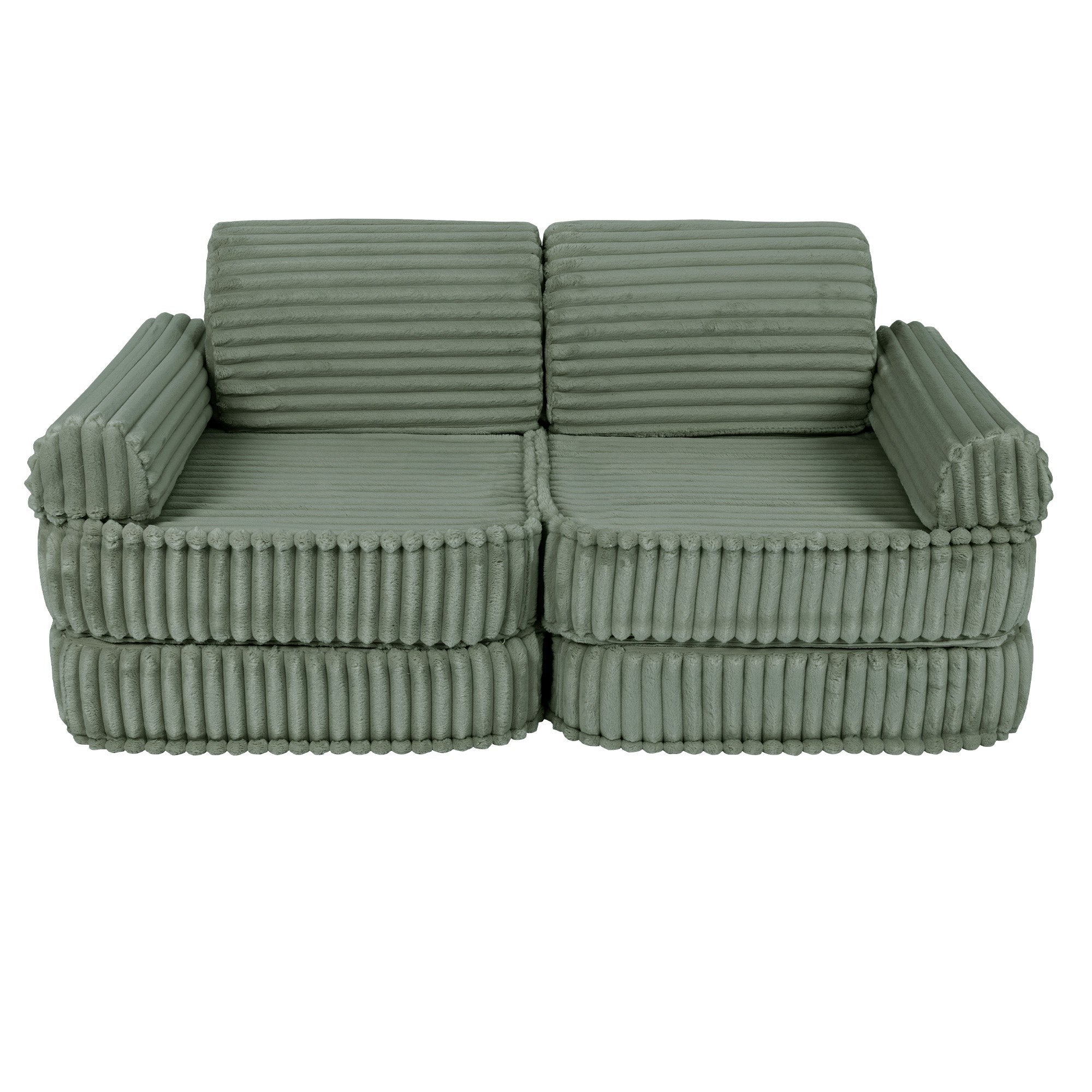 Medium Modular Sofa for Kids - Churros Sage Green