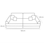 Medium Modular Sofa for Kids - Churros Beige