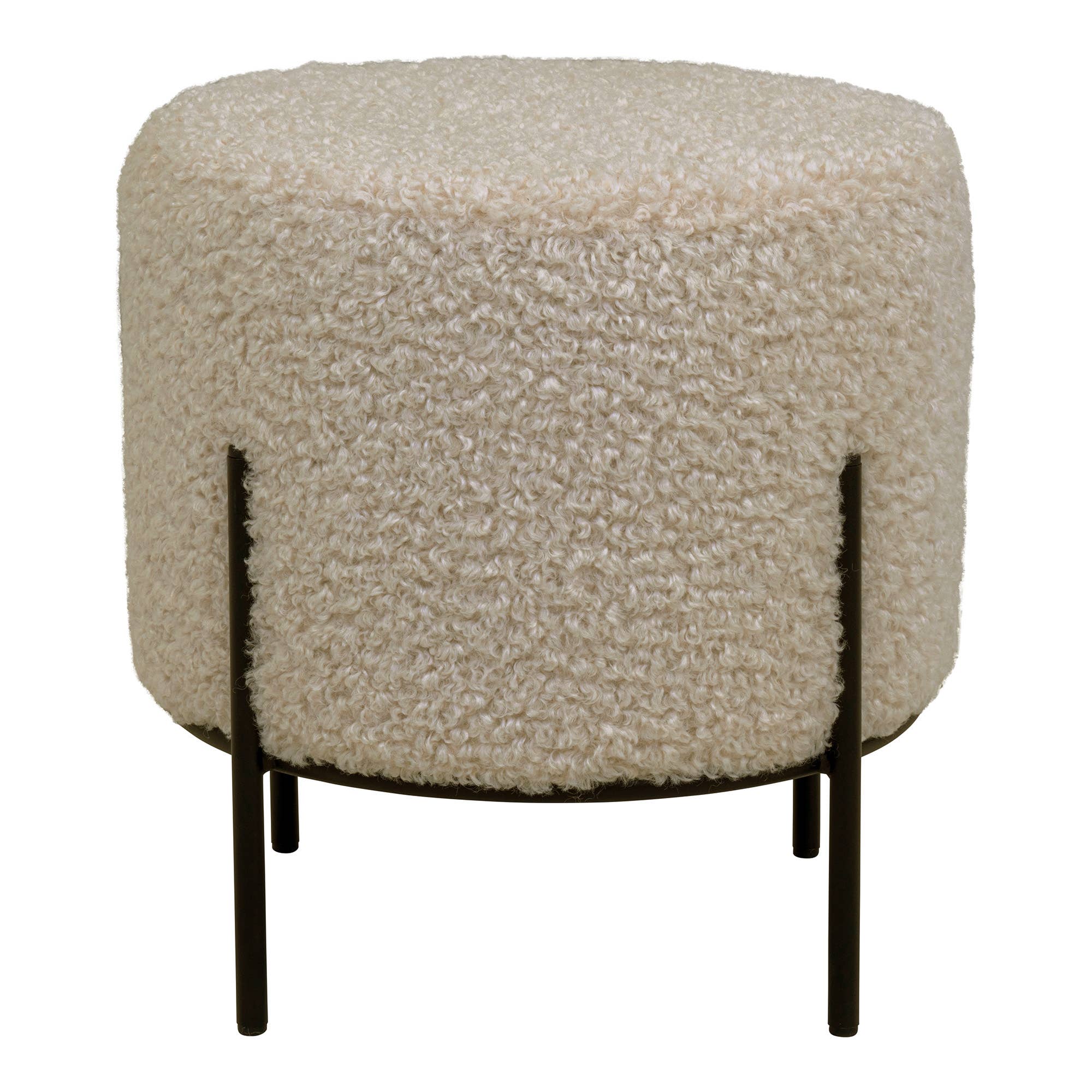 Pouf Alford Boucle Taupe
